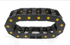 Cadena portacables de nailon de plástico totalmente cerrada Serie 25, flexible, para herramientas, sin ruido - Product Image 4