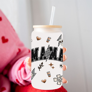 Cupswraps16oz GentleWhispersMotherly Love Homies Dtf Cup Wraps Vintage Family Bond Aesthetics Dtf Uv Transfer Stickers Wholesale - Product Image 4