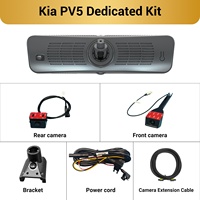 Caméra de recul numérique 2K Sinjet pour Kia PV5 avec Wi-Fi, écran complet 9,2 pouces, H10 Pro Mirror DashCam