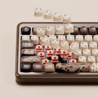 Clavier mécanique en bois AKKO MU02 Mountain Seclusion 75% rétroéclairé RGB avec batterie 5.0 4000mAh, Hot-Swap, personnalisable OEM