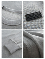 Sudaderas de Cuello Redondo Extra Grandes para Hombre, Lisas, de Mezcla de Algodón y Poliéster, para Imprimir Logotipos, Venta al Por Mayor
