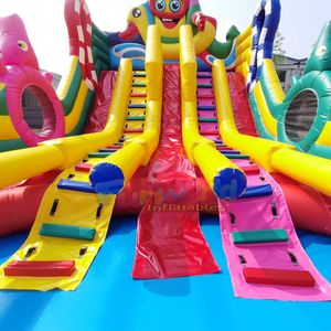 Tobogán acuático inflable de triple carril con piscina gigante desmontable - Product Image 6