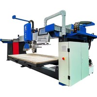 Scie à pont pour la découpe de dalles de granit et de marbre, 4 axes, CNC italien, haute productivité, nesting automatique, broche motorisée à roulement à engrenages
