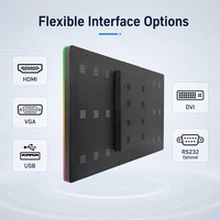 Monitor Plano OEM de 32 y 43 Pulgadas, Monitor de Pantalla Táctil Vertical, Monitor para Juegos Firelink Fusion con Luces LED para Máquinas de Entretenimiento