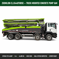 Bomba de Hormigón Móvil Usada Zoomlion 56m Howo Sitrak 8x4 con Control Remoto, Bomba de Hormigón de Segunda Mano ZLJ5440THBSE para Exportación