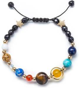 Vente chaude Galaxie Cosmique Système Solaire Huit Planètes Bracelet Gardien Ciel Étoilé Agate Bracelet Perlé - Product Image 6
