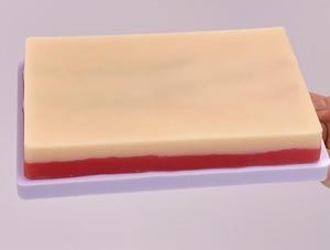 แผ่นฝึกฉีดยาซิลิโคนทางการแพทย์ แบบจำลองผิวหนังสำหรับฝึกฉีดยาแบบนุ่ม พร้อมหลอดเลือดและจุดฉีดใต้ผิวหนัง - Product Image 2