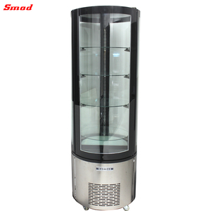 72l <b>Rotating</b> Showcase Glass Cake Cold Display Table Top Baking Stand with Cover for Dss-72wbr(r) Dss-72wbr(r) Dessert Display - Product Image 2