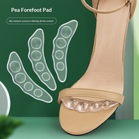 Coussinet antidérapant pour l'avant-pied en GEL auto-adhésif invisible, absorbant les chocs, massant, pour sandales à talons hauts, prévient les frottements du talon, toutes saisons