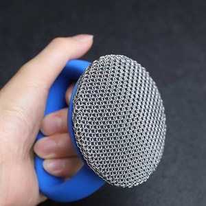 316 Stainless Steel <strong>Cast</strong> <strong>Iron</strong> Cleaner <strong>Brush</strong> Chain Mail Scrubber for <strong>Cast</strong> <strong>Iron</strong> Pot - Product Image 4