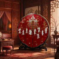 Paravent artisanal de style oriental vintage pour la décoration intérieure haut de gamme