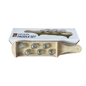 <span class=keywords><strong>Jeu</strong></span> de fête portable Porte-gobelets à <span class=keywords><strong>alcool</strong></span> 6 gobelets en verre <span class=keywords><strong>Jeu</strong></span> de boisson - Product Image 1