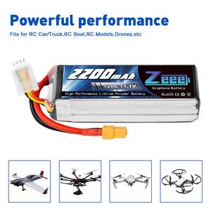 Zeee 3S 120C 2200mAh 11.1V FPV Lipo baterai dengan XT60 Plug RC Lipo Graphene untuk FPV Drone Quadcopter helikopter pesawat - Product Image 4