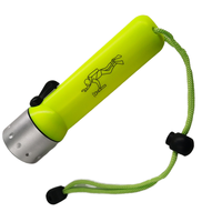 Lampe de poche LED à zoom haute luminosité alimentée par pile AA Plastique ABS IP68 Torche d'urgence étanche pour la plongée Camping