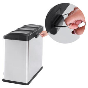 SONGMICS - Cubos de <span class=keywords><strong>Basura</strong></span> Ecológicos de 54 <span class=keywords><strong>Litros</strong></span> para el Hogar, Contenedor de Reciclaje con <span class=keywords><strong>Pedal</strong></span> de Acero Inoxidable para Oficina, Hotel, Baño - Product Image 6