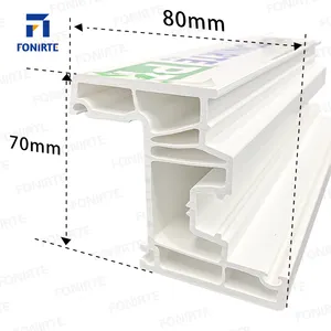 China-Werk Europa Russland Schlussverkauf ODM reines weiß 70mm Serie Klappfenster upvc-Profil Fenster und Tür Kunststoff-Profil