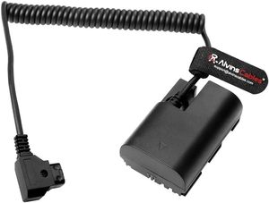 Cavo Alimentazione a Spirale Alvin's Cables D-tap a Batteria Fittizia LP-E6P per Fotocamere <span class=keywords><strong>Canon</strong></span> EOS R5 Mark II/ R5/ R6 Mark II/ R6/ R7/ R - Product Image 4