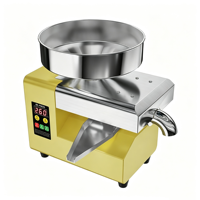 Nouvelle presse à huile miniature de 8 à 10 kg/h, adaptée à l'extraction d'huile de sésame, d'arachide et d'olive. Conçu pour un usage domestique