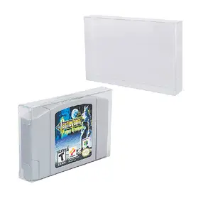 任天堂N64游戏卡保护盒透明塑料盒任天堂N64游戏卡存储展示盒