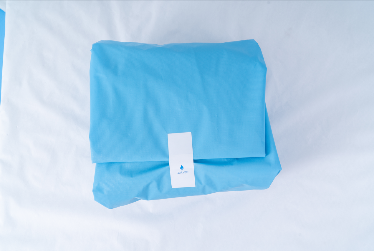 ISO13485 Femoral Angio Drape SMS Angiography Drape Pack With Surgical Gowns