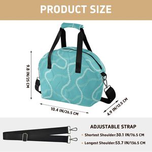 Bolsas <span class=keywords><strong>de</strong></span> Almuerzo Personalizadas con Estampado <span class=keywords><strong>de</strong></span> Turquesa Hawaiana, Acolchadas, <span class=keywords><strong>de</strong></span> Poliéster Impermeable, con Aislamiento Térmico, para Mujer - Product Image 2