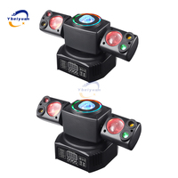 2PCS 60W RGBW 4-en-1 Party Effect Beam Laser Aperture Strobe Light Remote Control DMX512 DJ Disco Bar KTV Christmas Stage Light