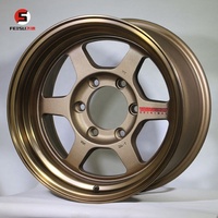 Jantes en alliage bronze TE37 16*8J 6*139.7 modifiées pour voitures tout-terrain 4x4, pour FJ Prado F150 Landcruiser