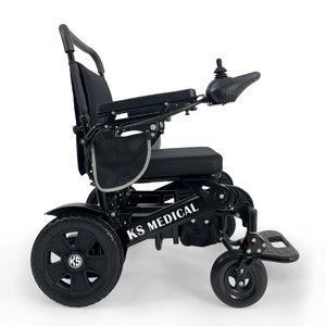 KSM-606P télécommande nouveau <span class=keywords><strong>fauteuil</strong></span> roulant électrique pliable 350W * 2 moteurs fauteuils roulants légers en aluminium avec batterie au Lithium - Product Image 1