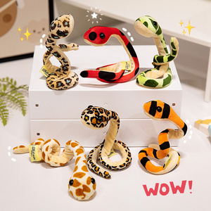 Bracelets Serpent en Peluche Mignons et Pliables avec Motifs Animaux, Tissu Doux, Anti-Stress, Cadeaux Amusants pour <span class=keywords><strong>Tous</strong></span> <span class=keywords><strong>les</strong></span> Âges - Product Image 2