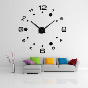 <span class=keywords><strong>Horloge</strong></span> <span class=keywords><strong>murale</strong></span> 3D de grande taille, décoration de la maison, sans cadre, Simple et décoratif, DIY bricolage - Product Image 3