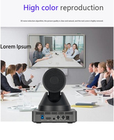 Caméra PTZ 1080P pour diffusion en direct, caméra de vidéoconférence HD MI SDI USB avec suivi automatique et panoramique à 360 degrés pour églises et scènes