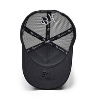 Gorra de Béisbol Deportiva Personalizada con Diseño Nuevo, Logotipo de Sonrisa con Pedrería, 5 Paneles de Malla Transpirable