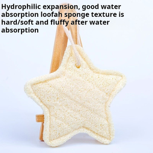 Zenidoo Cartoon Flower-Shaped Loofah <b>Bath</b> Towel Natural Sponge Scrub for Adults and Children - Product Image 2