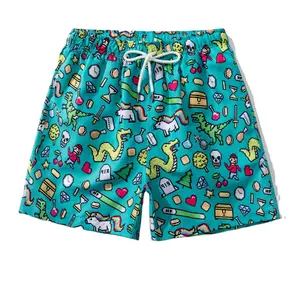 Mùa Hè Thiết Kế Mới Polyester Cargo Tùy Chỉnh Thời Trang Bơi Bãi Biển Shorts Khô Nhanh In Giản Dị Mens Quần Short Ngắn Cho Nam Giới