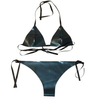 Ensemble de bikini en latex sexy été 2025 tendance de la mode-maillot de bain en caoutchouc Factory Direct