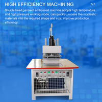 Machine de gaufrage à Double tête pour vêtements, nouveau vêtement, Textile de gaufrage 3D, pour Jeans, t-shirts et chapeaux, avec Logo pour vêtements