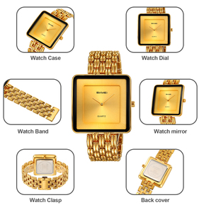 Orologio da Polso al Quarzo Skmei 2371 2372 per Coppie, <span class=keywords><strong>Quadrante</strong></span> <span class=keywords><strong>Quadrato</strong></span> Impermeabile in Acciaio Inossidabile, Regalo per Uomo e Donna - Product Image 5