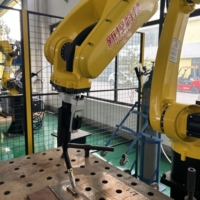 Robot 6 axes à vitesse rapide, 10 kg, 2010 mm, contrôlé par PLC, avec moteur à engrenages et servomoteur électrique pour soudage continu, meulage et polissage