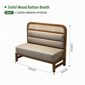 Conjunto de Mesa y Sillas de Mimbre en Beige Avena, Respaldo de Rejilla de Mimbre, Silla de Mimbre Tejido, Patas Cuadradas para Bistro de Jardín y Loggia - Product Image 5