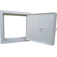 Porte d'accès rectangulaire en métal ignifuge pour inspection CVC