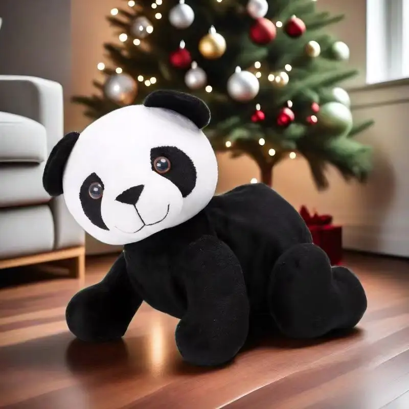 Çocuklar hediye organik mısır pamuk panda ayı pluches plushies özel peluş hayvanlar panda ağırlıklı doldurulmuş hayvanlar peluş oyuncaklar