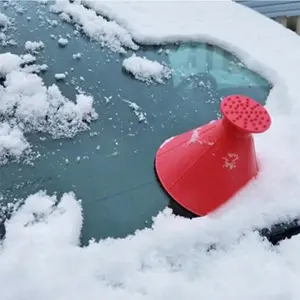 מסיר שובל שמשת כלי סיטונאי מיני יד משפך קונוס חורף שלג המכונית קרח מגרד פלסטיק