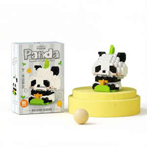 <strong>Lele</strong> Brother Building <strong>Blocks</strong> Custom Panda Series Magic Micro Bricks Puzzle for Boys Birthday Gift with Display Toys - Product Image 2
