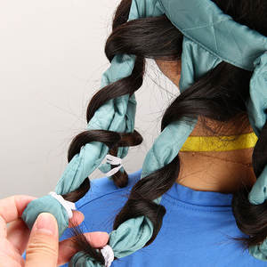 Rizador <span class=keywords><strong>de</strong></span> seda para dormir, cinta para el pelo sin calor, banda para la cabeza, logotipo <span class=keywords><strong>de</strong></span> etiqueta privada - Product Image 3