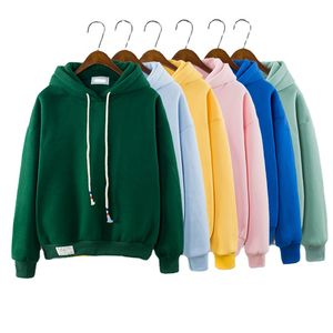 Pull à capuche en gros personnalisé pour femmes Design solide pour la saison d'automne avec col à capuche - Product Image 1