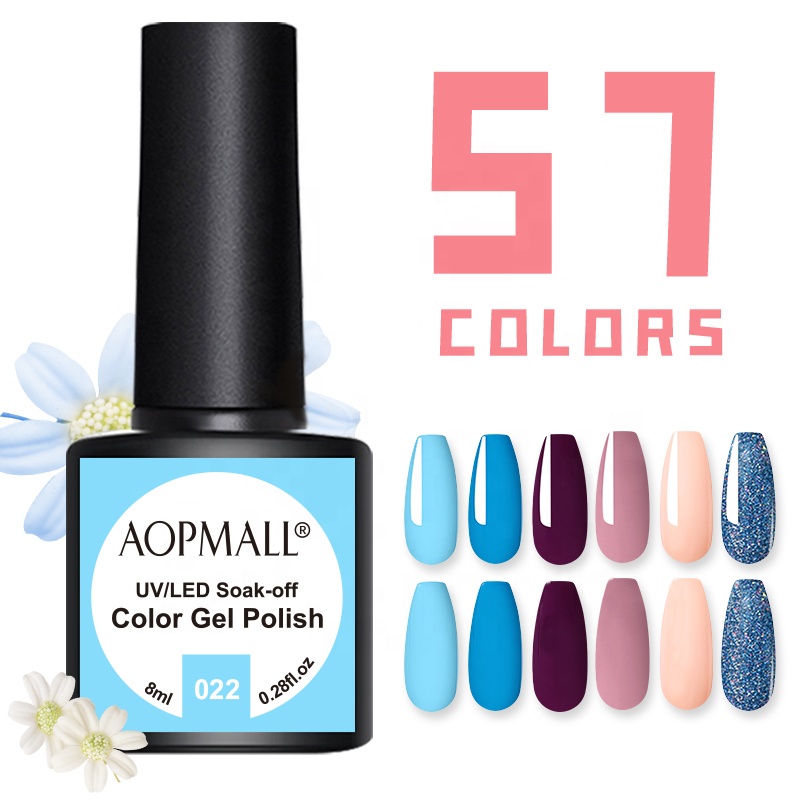 AOPMALL Wholesale Private Label Nail Supplies UV Curbale Resin Gel Nail Polish
