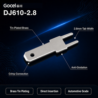 GuChuan DJ610-2.8 – Terminal à sertir en laiton étamé, estampé et à insertion directe pour connexions de câbles automobiles