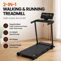 Caminadora Profesional 2 en 1 para Caminar y Correr, Diseño Plegable, Potencia Máxima de 3.0HP, Máquina para Correr Portátil Lista para Usar, OEM