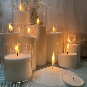 Ventas calientes Long-Tell Jar Candles Portavelas de vidrio de alta calidad y linternas con cera duradera - Product Image 4