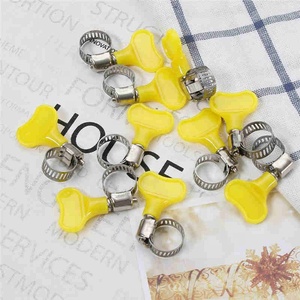 Offre Spéciale 10cs papillon en acier inoxydable <span class=keywords><strong>Mini</strong></span> Jubilee carburant colliers <span class=keywords><strong>de</strong></span> <span class=keywords><strong>serrage</strong></span> Clip Fit 9mm maison matériel outils fixation Clips fournitures - Product Image 3